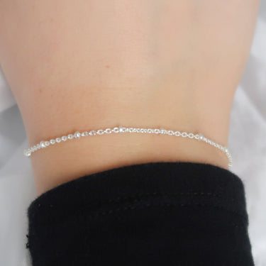 Silver Tiny Ball Bracelet